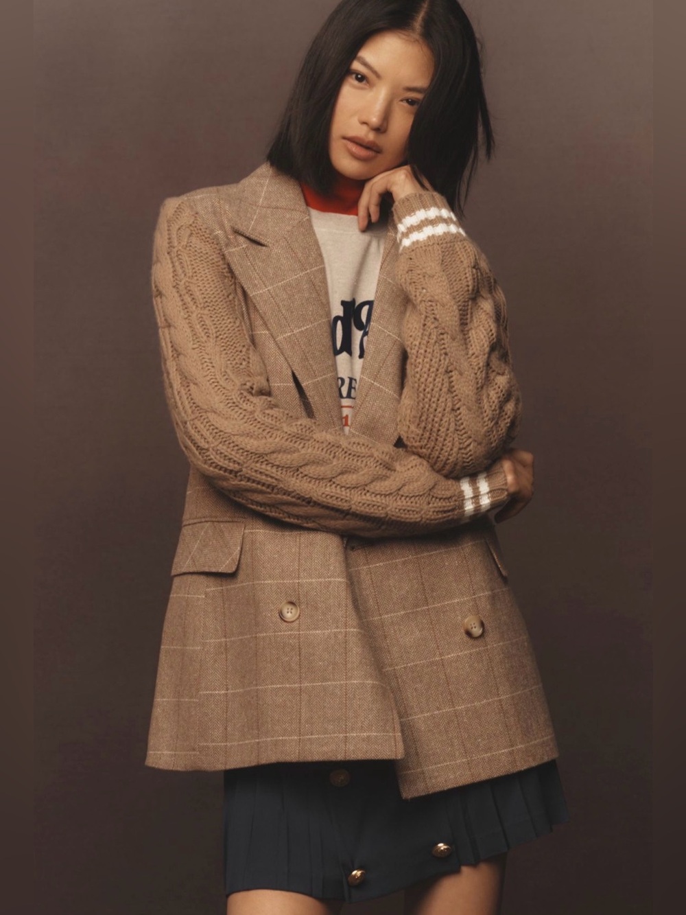Anthropologie Avec Les Filles Sweater Blazer Jacket